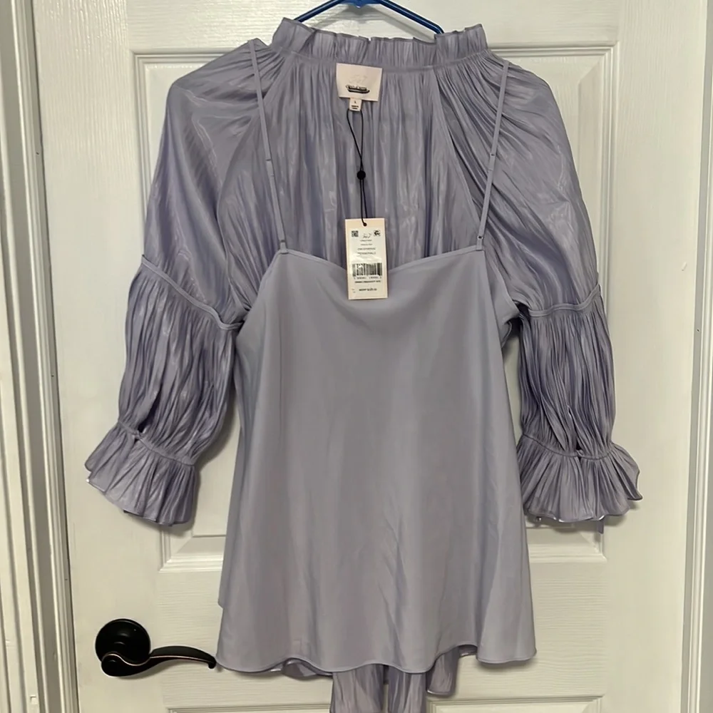 Cinq A Sept Phyllis Gathered Blouse - Picture 9 of 15